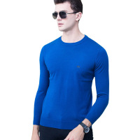 北极绒男士羊毛衫男士春秋款纯色打底针织衫毛衣