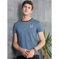 北极绒男士2019款男士夏装短袖t恤男圆领打底个性上衣