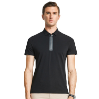 北极绒男士2019款夏季拉链polo衫翻领商务休闲短袖t恤男