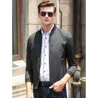 北极绒男士2019秋季新款夹克韩版休闲时尚中青年外套夹克衫