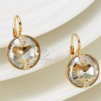 SWAROVSKI施华洛世奇 金色贝拉耳环耳饰 人造水晶 送恋人 女士 5276281