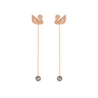 Swarovski施华洛世奇 仿珍珠天鹅耳线耳饰5429270