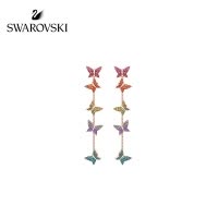 SWAROVSKI/施华洛世奇 LILIA蝴蝶多彩水晶耳环 5378693