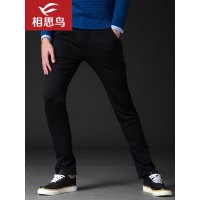 红豆相思鸟（xiangsiniao）男士春秋季长裤暗纹波点弹力休闲裤 男SK175