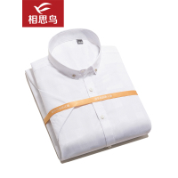 红豆旗下相思鸟（xiangsiniao)男士纯色格纹多色短袖衬衫258S