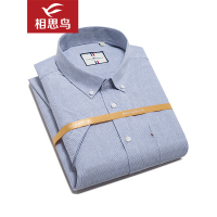红豆旗下相思鸟（xiangsiniao)细条纹男士短袖衬衫C1521