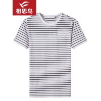 红豆旗下相思鸟（xiangsiniao)男士印花T恤基础百搭圆领短袖T1316