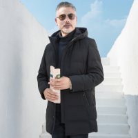 红豆旗下相思鸟(xiangsiniao)2019秋冬新品羽绒服男连帽中长款加厚中年商务修身保暖羽绒服外套