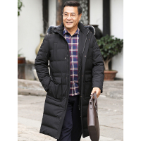 红豆相思鸟(xiangsiniao)男装冬季新品中长款加厚外套潮流韩版衣服白鸭绒连帽羽绒服1028