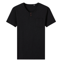 红豆相思鸟男装当季新品纯色百搭清凉男士短袖T恤