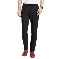 红豆相思鸟男装当季新品黑色百搭休闲男士微垮卫裤