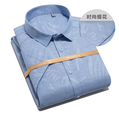 红豆相思鸟国民男装夏季新品商务休闲男士短袖衬衫