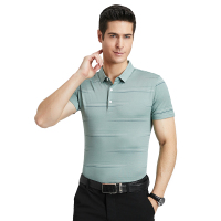 红豆相思鸟国民男装夏季新品商务休闲不规则男士短袖POLO衫
