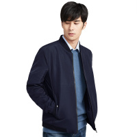 国民男装相思鸟男士外套秋冬款新款单夹克时尚商务男上装1601