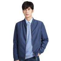 红豆相思鸟春秋新款棒球领肌理感男士夹克时尚休闲顺滑速干 夹克男