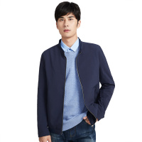 红豆相思鸟春秋新款立领棒球领纯色基础款男士夹克时尚休闲夹克男