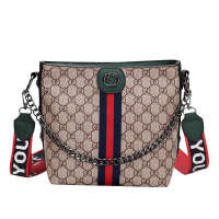 【顺丰配送】女包新款2020单肩斜挎小包女法国小众链条包包洋气小方包女LB191207LV绿色