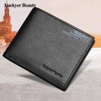 2018新款真皮钱包男士短款头层牛皮超薄小钱夹横款软皮夹票夹男包