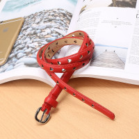 【顺丰配送】百搭连衣裙牛仔裤裤腰带针扣真皮软面时尚裤带装饰细腰带女士皮带_joIRO6