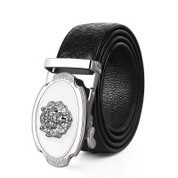 【顺丰配送】男士自动扣腰带头镂空金色狮子头合金裤带扣皮带头子3.5CM锯子齿轮PD200589-1H