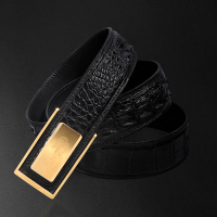 【顺丰配送】鳄鱼皮男士皮带男式皮带鳄鱼皮板扣男士裤带男式裤带鳄鱼皮男士裤腰带鳄鱼皮男式裤腰带TPD190301-2