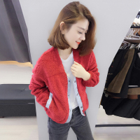 BOBOWALTZ春夏装女2019欧货韩版皮草毛绒夹克小个子短款外套B162b4254p3043