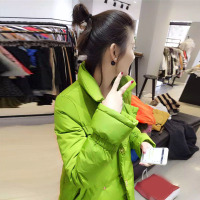 BOBOWALTZ春冬2019新款女欧货韩版显瘦中长款轻薄羽绒服双排扣外套B162b6387p3060