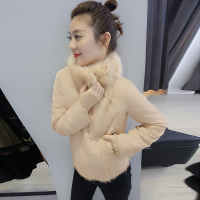 BOBOWALTZ春季2019新款欧美韩版大毛领羽绒服短款加厚羽绒女装外套保暖B162b2375p3311