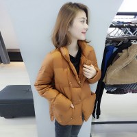 BOBOWALTZ春冬女2019新款欧货韩版显瘦短款翻领羽绒服外套B172f2231p3390