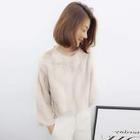 BOBOWALTZ春夏装女2019韩版宽松显瘦休闲新款气质毛绒卫衣上衣B172f2169p1011