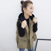 BOBOWALTZ春夏装女2019新款欧货韩版宽松加厚连帽羽绒马甲外套B172f1742p1323