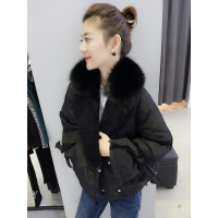 BOBOWALTZ毛绒短款羽绒服女 欧洲站2019春季新品时尚加厚保暖外套B172f2264p3330