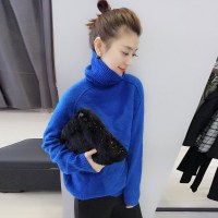 BOBOWALTZ春2019新款欧韩版高领宽松上衣毛衣针织衫B172f2280p1470