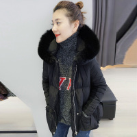 BOBOWALTZ大毛领连帽羽绒服外套女 欧洲站2019春季新品时尚保暖女装B172f2404p3330