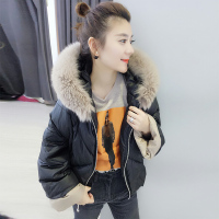 BOBOWALTZ春冬女2019新款欧货 韩版宽松加厚大毛领连帽羽绒服B172f2484p3330