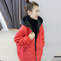 BOBOWALTZ春冬女2019新款欧货 韩版宽松大码连帽假两件羽绒服B172f2472p3340