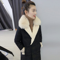BOBOWALTZ欧洲站春冬女2019新款欧货 韩版时尚大毛领中长羽绒服外套B172f2650p3330