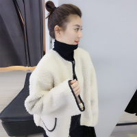 BOBOWALTZ欧洲站2019春夏装欧货新款韩版羊羔毛毛绒夹克衫百搭短外套女B181k00076p