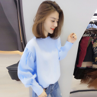 BOBOWALTZ欧洲站春夏装女2019新款欧货 韩版宽松灯笼袖ol长袖衬衫上衣B181k00105p1070