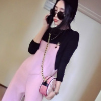 赛美意欧洲站春夏季女2019新款欧货欧美风宽松纯色长裤连体背带裤休闲裤S172h5136p2342