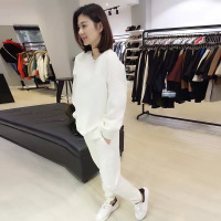 梵莉思欧洲站2019夏新款欧货宽松气质长袖卫衣+休闲裤两件套套装女F171e0277p4010