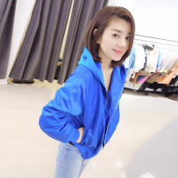 梵莉思欧洲站夏女2019新款欧货简约宽松连帽洋气小衫小个子短外套F171e0860p3070