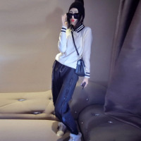 赛美意欧洲站春夏季女2019新款欧货欧美风宽松休闲百搭打底衫长袖白T恤S172h6076p1010