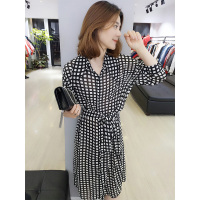 BOBOWALTZ欧洲站春夏装女2019新款欧货韩版宽松大码中长款衬衫裙子连衣裙B181k00545p0130