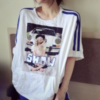 赛美意欧洲站春夏季女2019新款欧货韩版学生风气质百搭舒适T恤S181m02359p1510