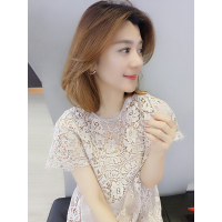 BOBOWALTZ欧洲站夏装2019新款欧货潮韩版蕾丝镂空长裙女名媛慵懒风连衣裙子B182k03132p0111