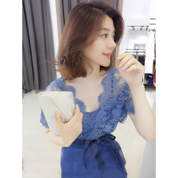 BOBOWALTZ欧洲站夏装2019新款欧货潮蕾丝衫半身裙子韩版套装女两件套连衣裙B182k04253p4070