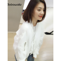 bobowaltz欧洲站女装春装女2019新款潮韩版小个子休闲夹克短外套B171d1279p