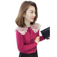 BOBOWALTZ欧洲站春装女2019新款欧货潮韩版修身显瘦拼接开衫针织衫毛衣外套B184k10098p