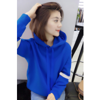 bobowalzt帽子套头卫衣中长款女 欧洲站女装2019春季新款纯色时尚休闲宽松卫衣B184k09405p1270